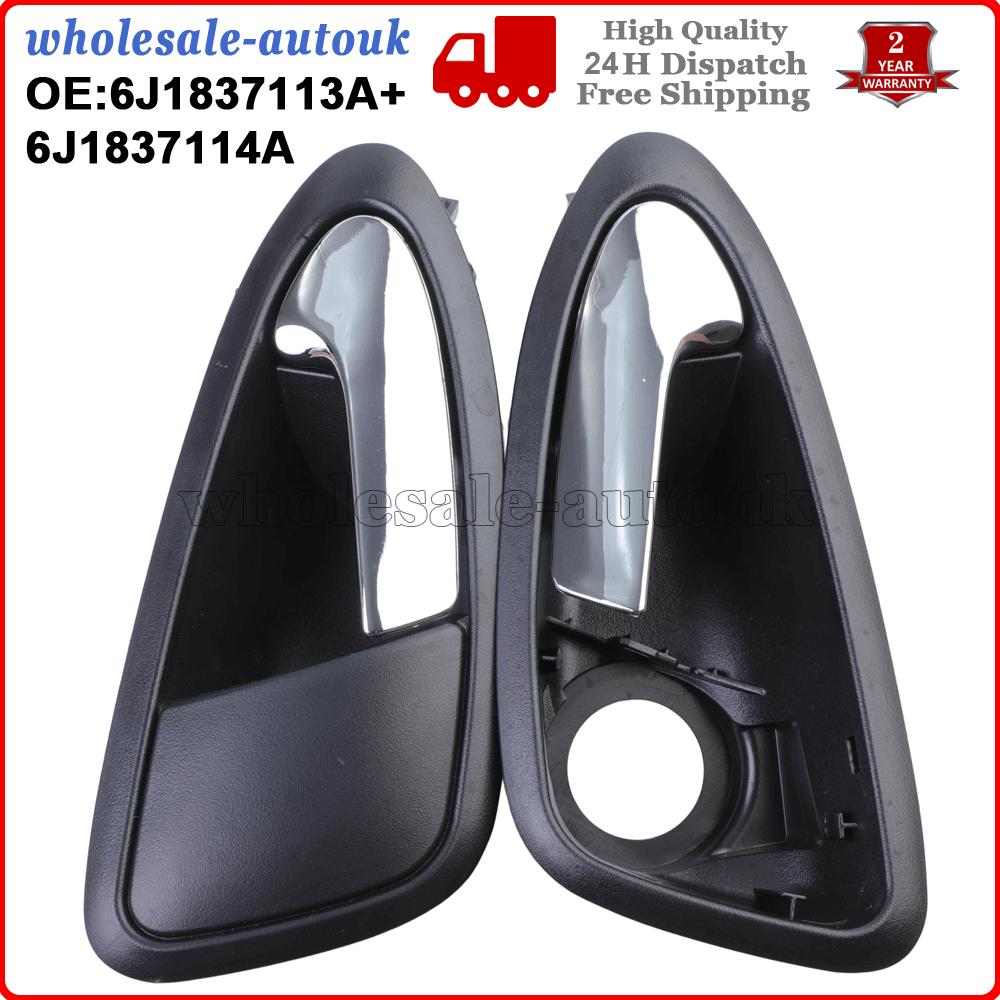 Car Front Interior Door Handle For Seat Ibiza 2009-2017 6J1837114A 6J1837113A