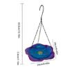 Large Capacity Bird Feeders Flower Shaped Tray Birdwatching Hook and Chain