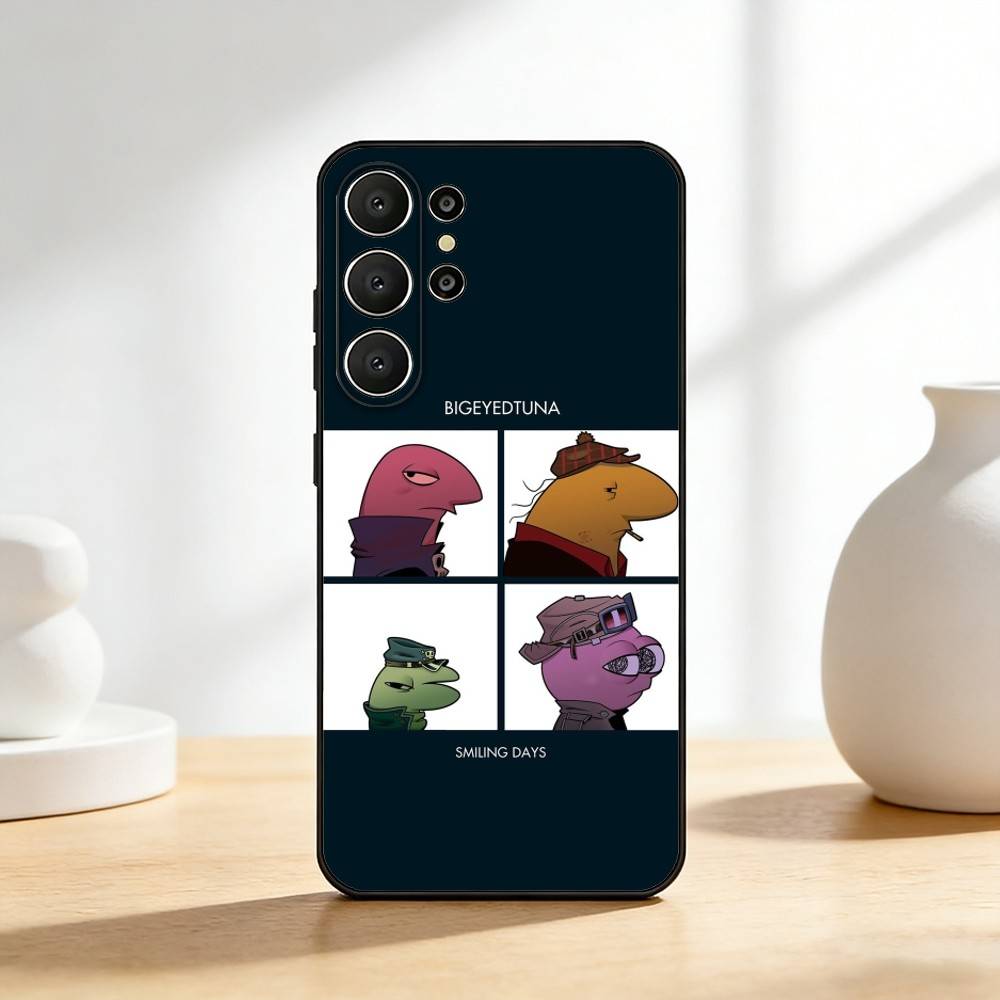 S-Smiling F-Friends Pim Charlie Phone Case For Samsung S26,S25,24,23,22,30,21,10,9,Ultra,Plus,Lite,FE Soft Black Case