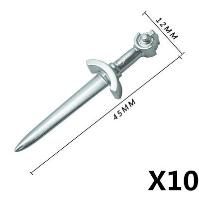 MOC Mattoncini Militari Figura Medievale Soldato Accessori Arma Spada Ascia Coltello Pugnale Martello Giocattolo Mini Mattoncino Regalo R027