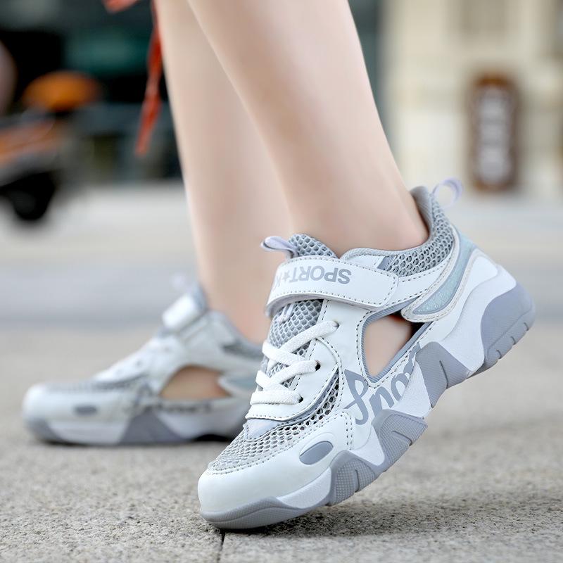 Korean Style Boys' Summer Sports Shoes: Breathable Mesh Running Sneakers for Primary School Students