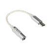 Type C to 3.5mm Extension Cable Female to Female Portable for Headphone Mobile Phone Enhances Sound Output Quality