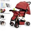 Two-way Stroller Can Sit and Lie Down, Folding Light Stroller, High Landscape 0-3 Years Old Stroller