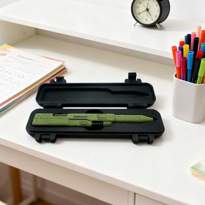 Tactical Slide Action Pen 3D Printed Bolt-Action EDC Ballpoint Pen with Refillable Ink Unique Gift for Men Collectors