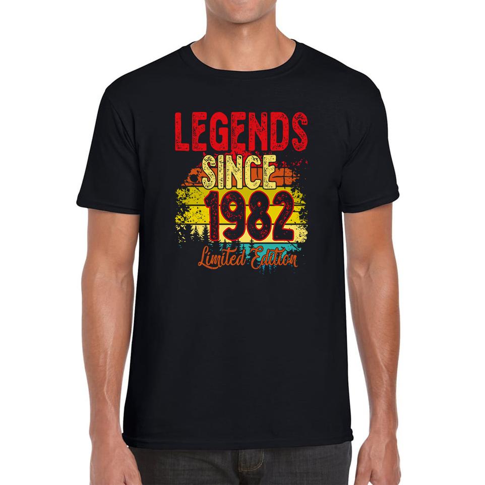 

Legends since 1982 Limited Edition Unisex Mens T Shirt Womens Tops Tees 3XL