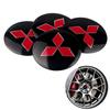 4PCS 56/60mm Car Wheel Center Cap Rim Cover Badge Sticker Accessorie For Ralliart Lancer Outlander Competition Galant