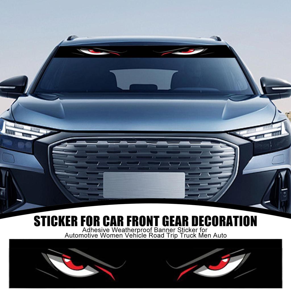 Automobilio priekinio bagažo skyriaus priekinio stiklo lipdukas Ilgalaikiai priekinio stiklo lipdukai Klijai Atsparus oro sąlygoms Banerio lipdukas Automobilio lipdukų reikmenys