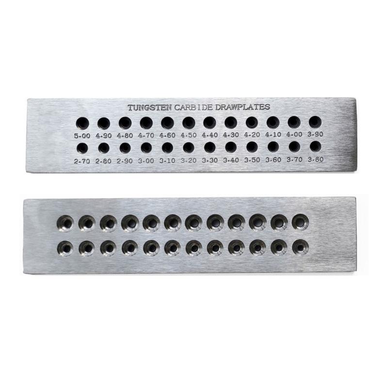 Professional Jewelry Wire Draw Plate Crafting Wire Tool Professional Jewelers Tool Carbon Steel Drawplate for Jewelry