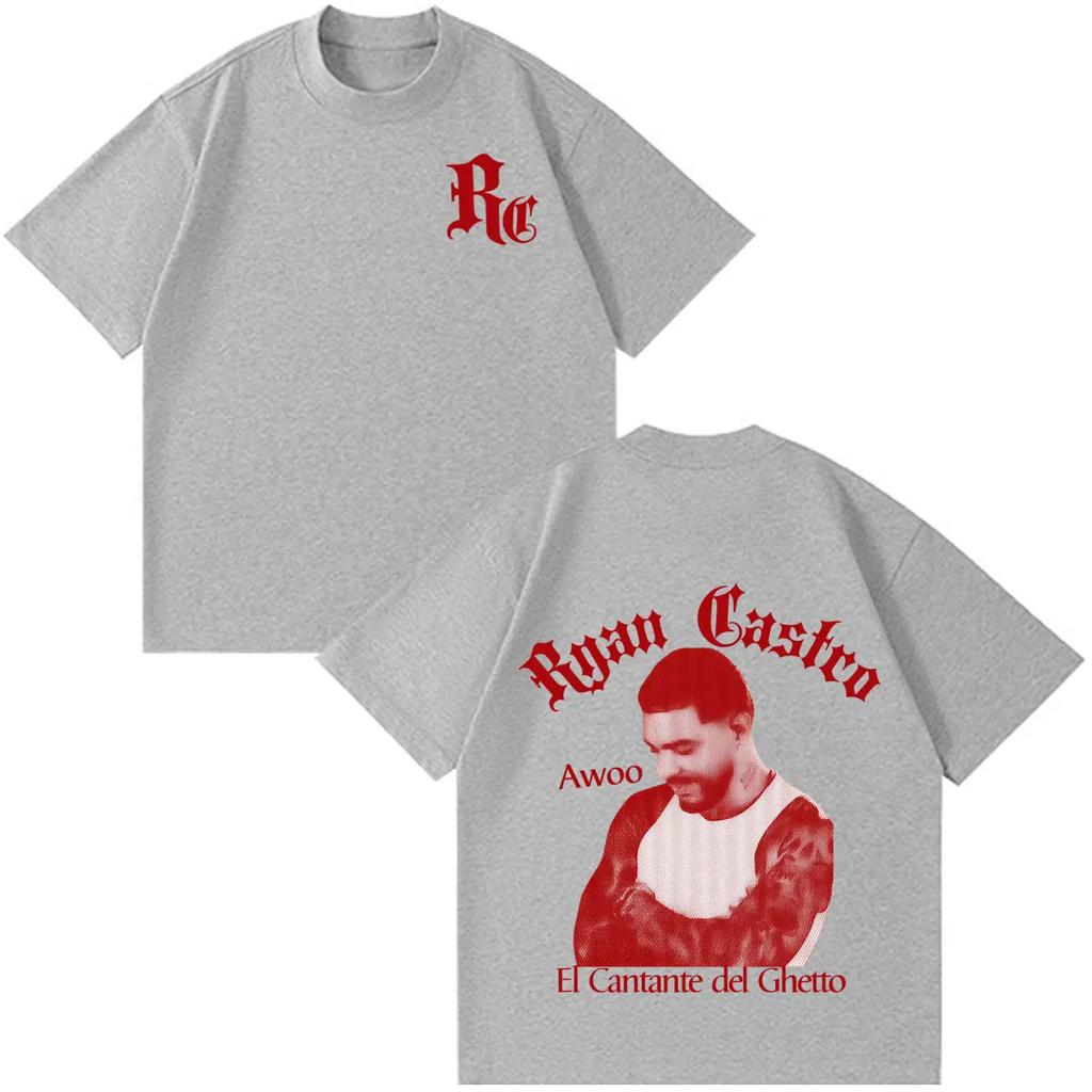 T-shirt Grafica Vintage Lavata Ryan Castro Sende Tour 2026 Uomo Donna Maglietta Stampata Estiva Casual Moda Abbigliamento Top Alta Qualità Streetwear