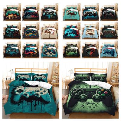 3D Game Console Printing Home Bedding Set King Size Bed Clothes Microfiber High Ranking Duvet Cover Set
