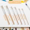 Good-For Painting On Wood Wall Stencils Projects Card Making DIY Crafts 12Pcs Wooden Stencil Brushes Set Acrylic Watercolor