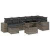 VidaXL Salon de jardin 8 pcs avec coussins gris résine tressée 3269320