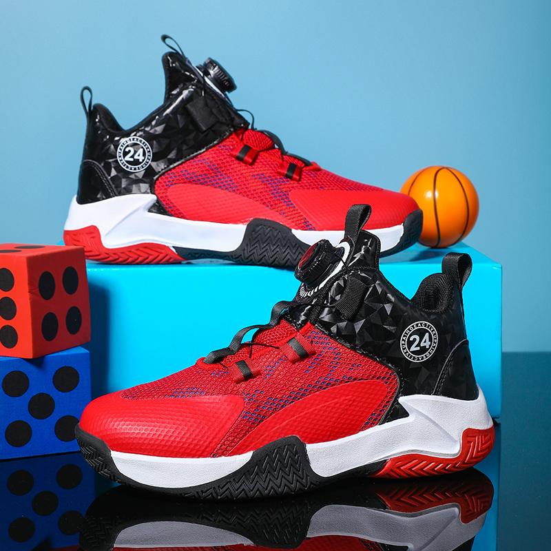 New Kids Men Basketball Shoes Street Basketball Boots Train Athletes Waterproof Luxury Boys Cushion Breathable Sports Sneakers