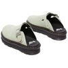 Dr Martens Zebzag Mules Piattaforma Slingback in Pelle Scamosciata Unisex Verde Salvia 31937300