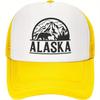 Alaska Bear Mountain Graphic Trucker Hat Polyester Casual Unisex Adult Baseball Cap