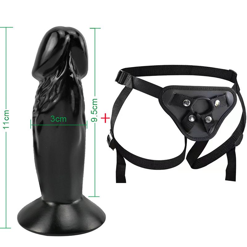 MoDi Mini Women Panties Realistic Penis Cock Strap-On Strapon Dildo Small Dildo Belt Harness Sex Toys for Lesbian