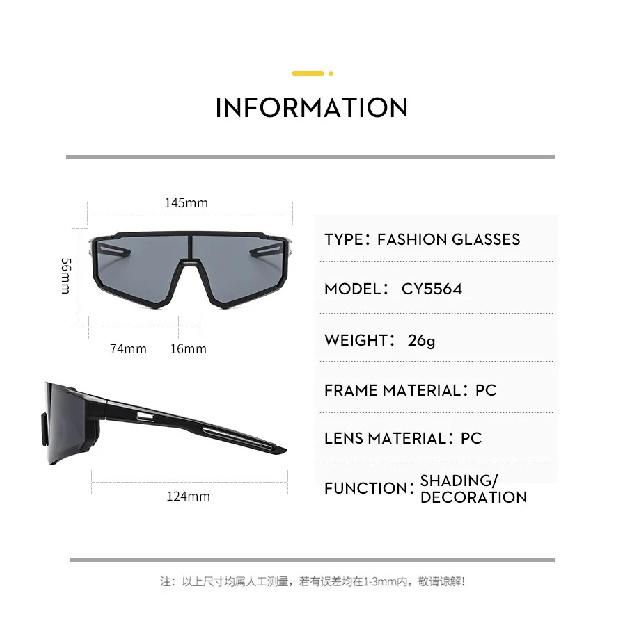 Samjune Y2K Style Cycling Sunglasses Windproof Glasses for Men Women Retro Sheeting Road Riding Sport Glasses