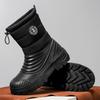 Mens Snow Boots Outdoor Comfortable High-top Waterproof Boots Fashion Non-slip Warm Men's Shoes New Rain Boots Zapatos De Hombre