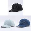 Cotton Denim Baseball Cap With Floral Embroidery For Summer Outdoor Casual Wear