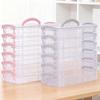 3/4/6 Layer Paintbrush Box Portable Detachable Color Pen Storage Box Multi-function Watercolor Stationery Organizer Supplies