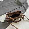 Classic Handbag Women's Bag Vintage Faux Suede Shoulder Crossbody Bag 2025 Autumn Winter Commute Tote Brand Small Squae Bag