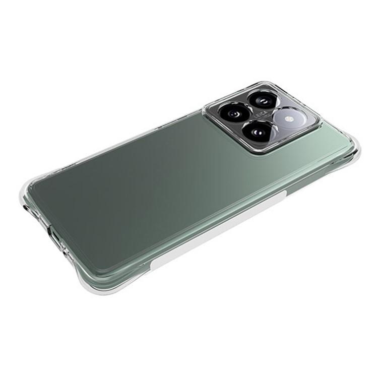WANLONFENG WL2 Series for Xiaomi 14T Pro Case 2.0mm TPU Precise Cutouts Phone Cover with 2Pcs Tempered Glass Films