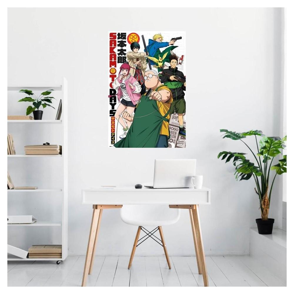 Sakamoto Days Characters Framed Poster