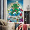 Cartoon SSmurfs Colorful Tapestry Wall Hanging Hanging Tarot Hippie Wall Rugs Dorm Wall Art Decor