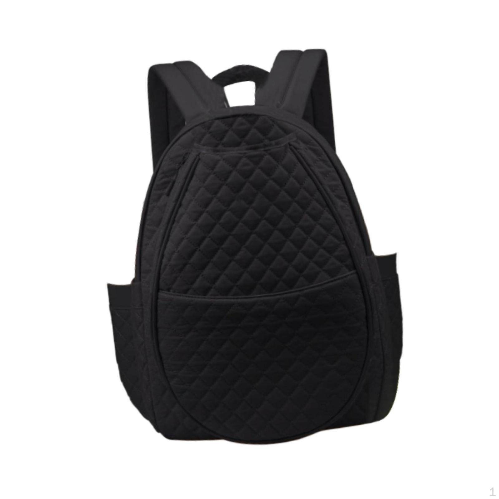 

Держатель для пиклбольной ракетки и бадминтонной ракетки с боковыми отделениями для путешествий чёрный