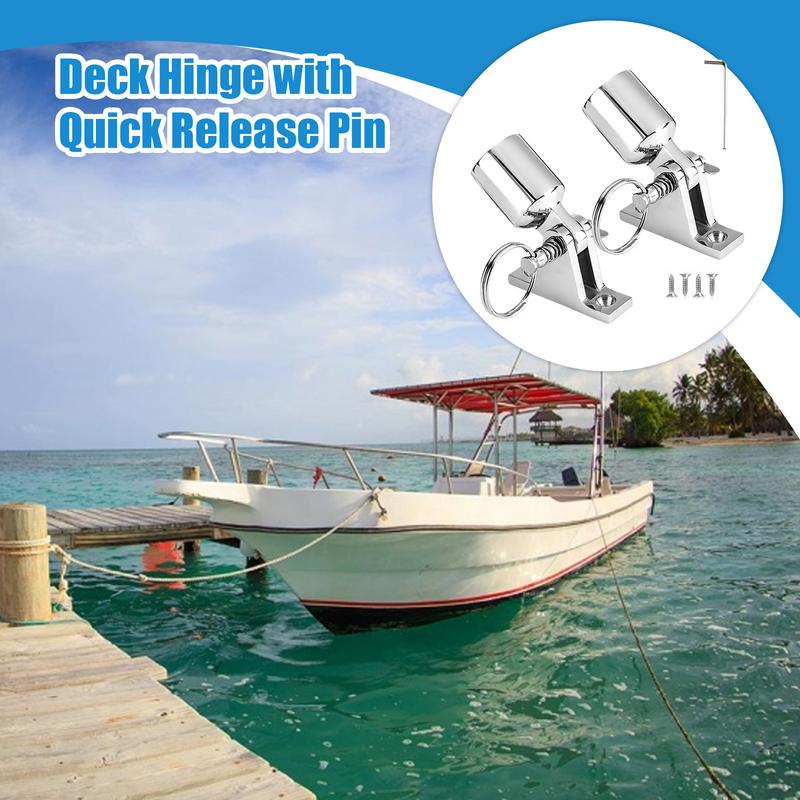 Boat Canopy Hardware 2 Pairs Boat Top Hardware With Quick Release Pin Installation Tools Heavy Duty Canopy Fixing Accessories