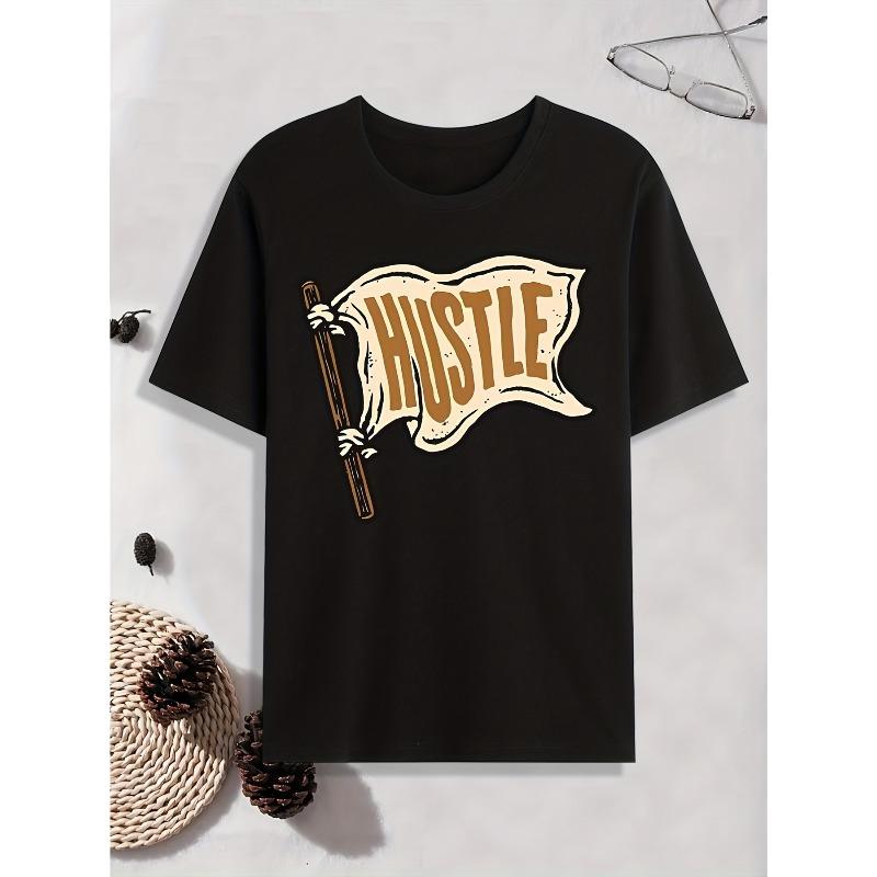 Europäische Größen Herrenmode Lässig Bedruckt Kurzarm