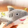 Simulated Shark Squeaky Dog Toy Bite-resistant Creative Sound-making Plush Toy Cartoon Soft Pet Chew Plush Toy Puppy