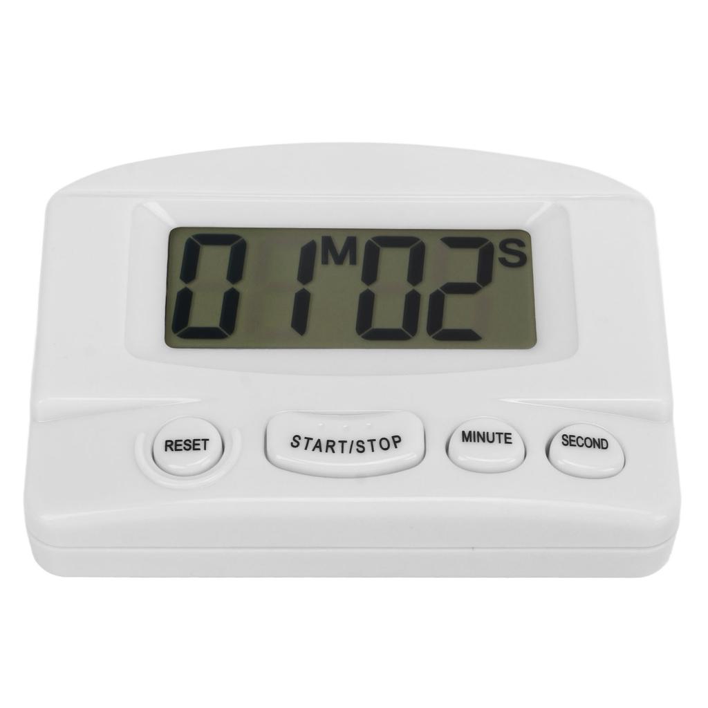 Kitchen Timer Loud Volume Time Up and Count Down Magnetic Design Multifunctional Digital Clock Timer White