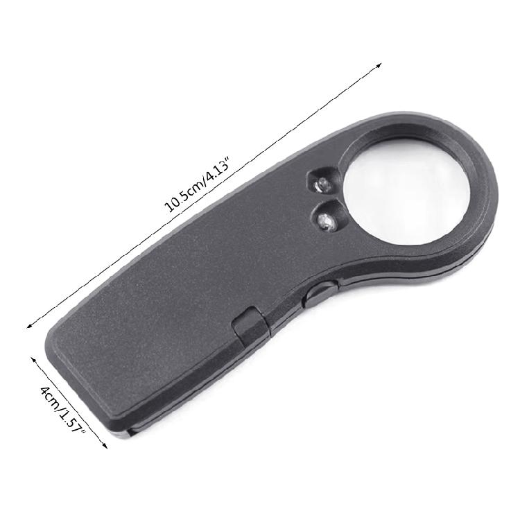Upgraded Jewellery Magnifier Handheld Magnifying Glass with Light for Reading