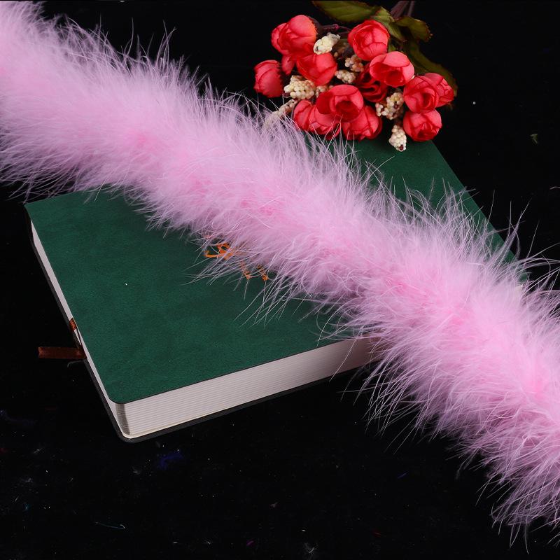 Encrypted Colored Turkey Feather Strips for DIY Decorations & Stage Costumes
