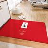Nový čínský vstup a výstup bezpečný novoroční podložka do dveří Červená slavnostní podložka protiskluzová novoroční dveře odolné proti opotřebení