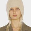 UNDERCONTROL STUDIO String EAR FLAP BEANIE / CASH MIX / RIB / ST BEIGE
