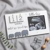Ultrasound Photo Frame with Pregnancy Week Countdown, Wooden Baby Sonogram Display, Perfect Expecting Parents Keepsake Gift