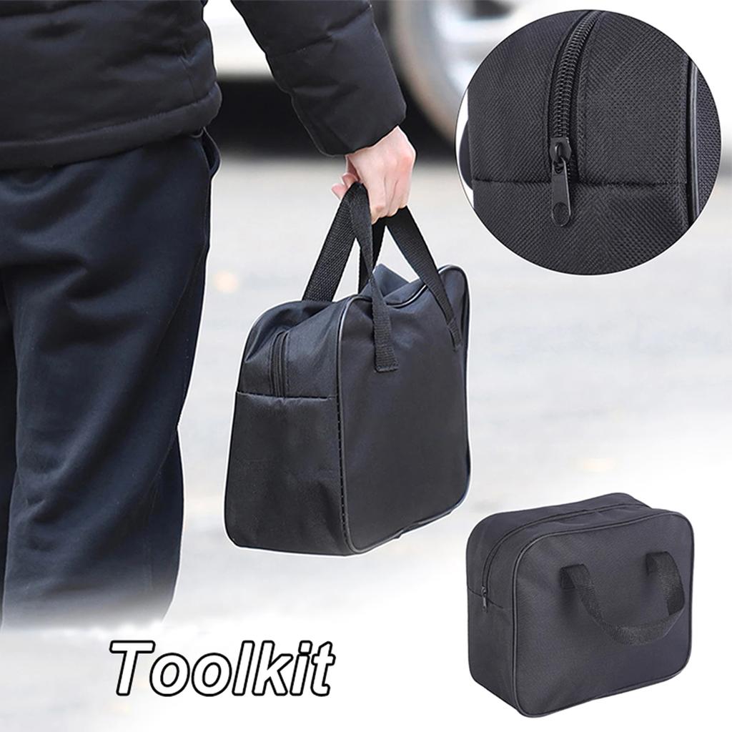 Hand-held Maintenance Tool Bag Oxford Cloth Wear Resistant Electrician Toolbag Car Air Pump Carrying Bag Storage Box