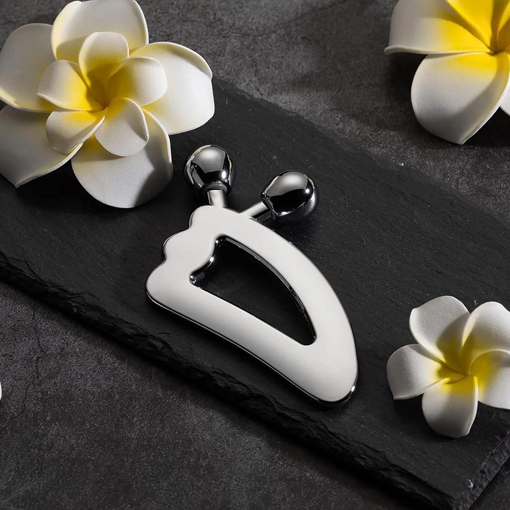 Gua Sha Massage Tool with Roller Ball Scraper Facial Massage Gua Sha Tool Body Massage Roller Face Lift Skin Tightening Tools