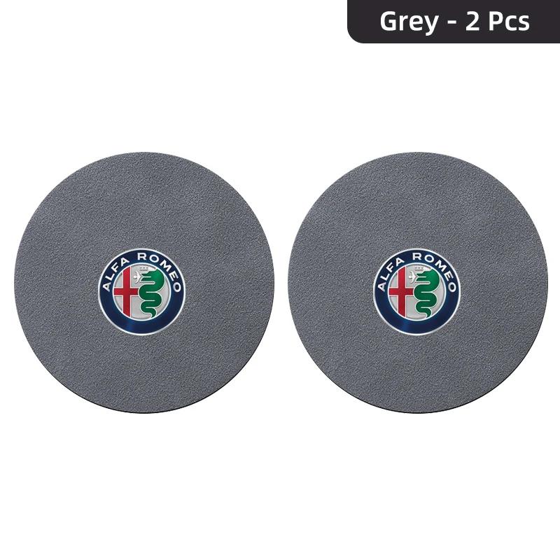 Car Stickers For Alfa Romeo Car Coaster Water Cup Slot Non-Slip Mat Suede Pad Accessories For Alfa Romeo Giulietta GT 159 147 15 zxb894