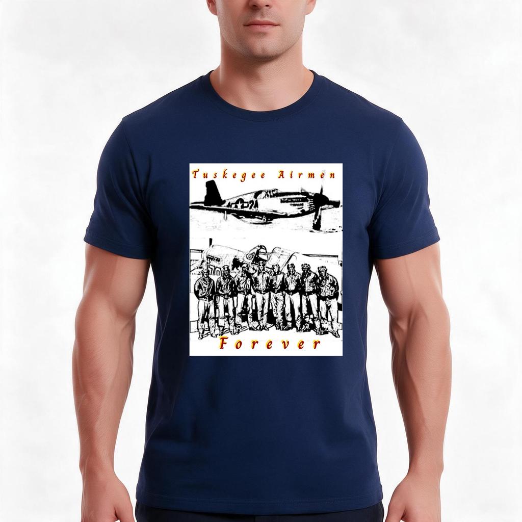 Tuskegee Airunisex TShirt Summer Casual Cotton Tee Oversized Streetwear Tops Vintage Graphic Print Loose Fit Short Sleeve