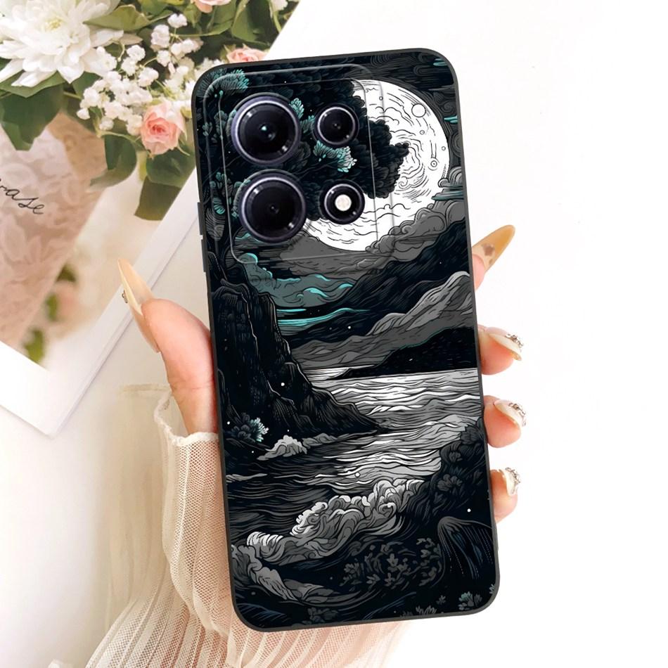 For Infinix Note 30 30Pro Fashion Dusk Beach Painting Phone Case For Infinix Note 30 Pro Note30 4G 5G Soft Silicone Bumpers