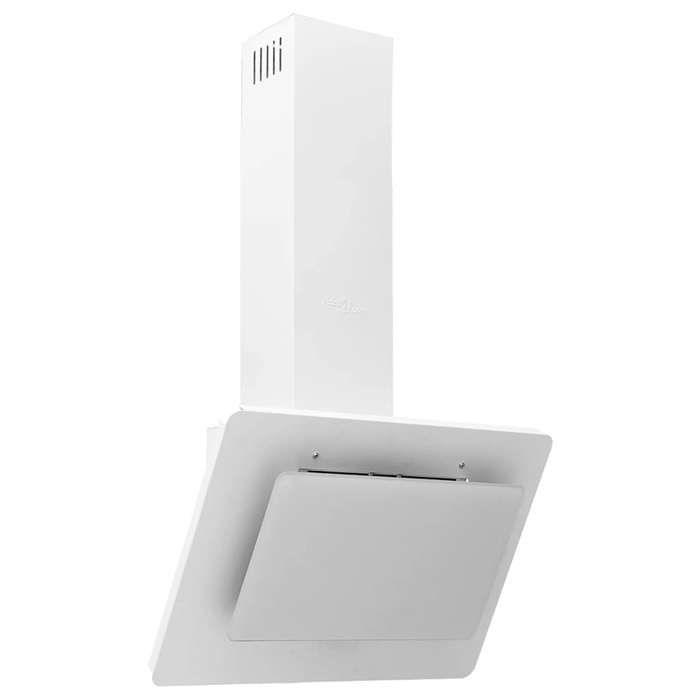 VidaXL Wall-mounted Range Hood 60 Cm Stainless Steel and Tempered Glass White 51663