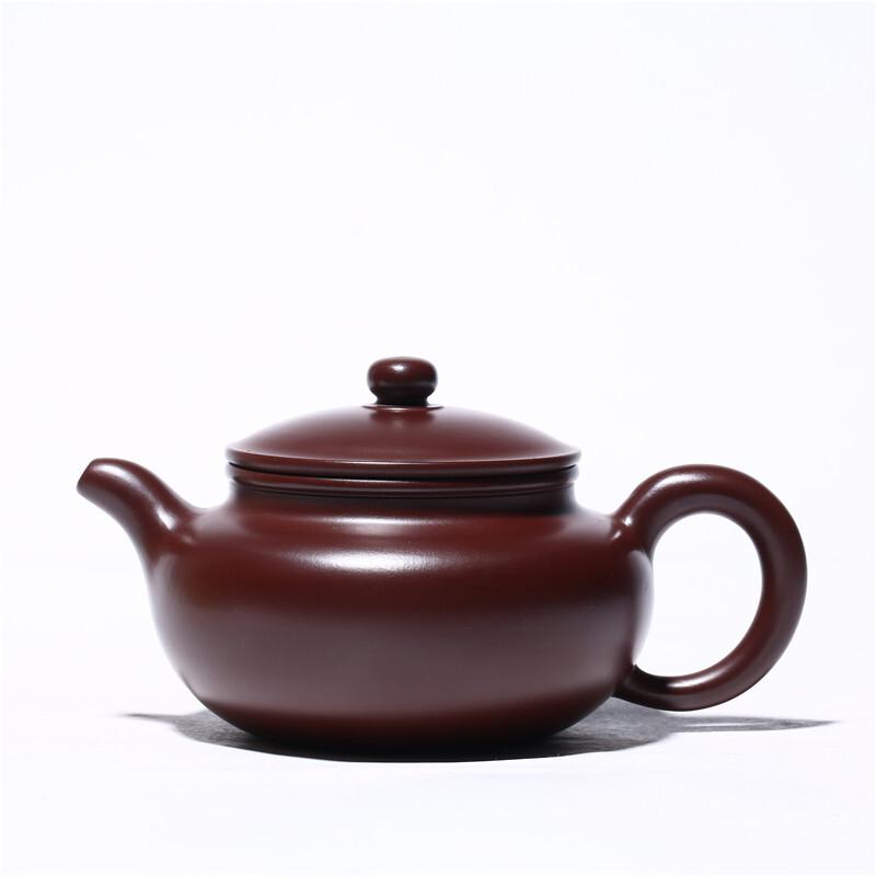 

210 мл антикварные чайники из фиолетовой глины Исин, ручной работы, антикварный чайник из необработанной руды, фиолетовый чайник из глины Чжу, китайский чайный сервиз Цзыша, ремесло