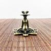Zen Frog Vintage Incense Holder 1Pcs Alloy Stick Burner Creative Home Decor Aromatherapy Tray for Bedroom Meditation