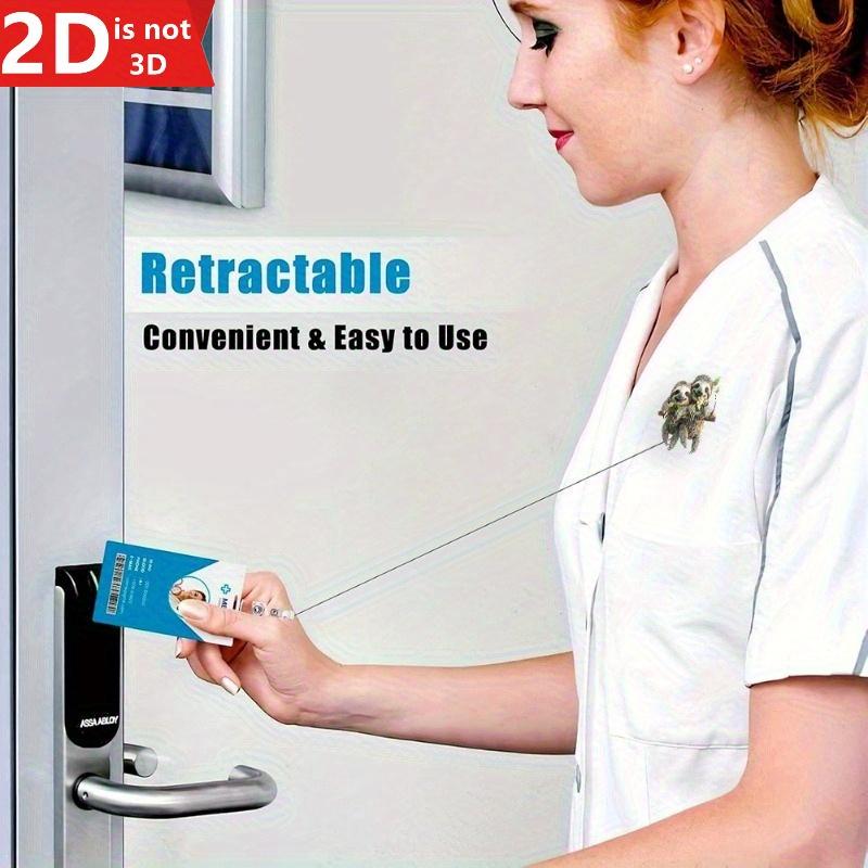 Fashionable sloth badge scroll for nurses, teachers, and medical workers.