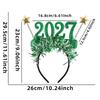 New 2027 New Year Headband Christmas New Year'S Eve Party Headgear Internet Celebrity Photo Props Children Adult Headnamd