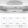 8PCS Clear Car Door Handle Bowl Protector Scuff Guard Anti Scratch For Volvo