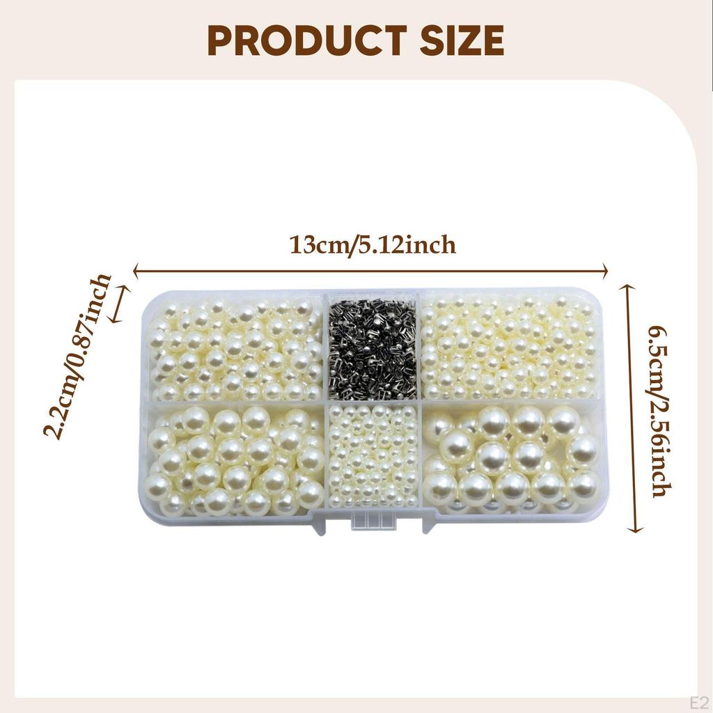 600 Pieces Crafting Beads Beading Supplies Imitation Multifunctional Loose for Vase Filler